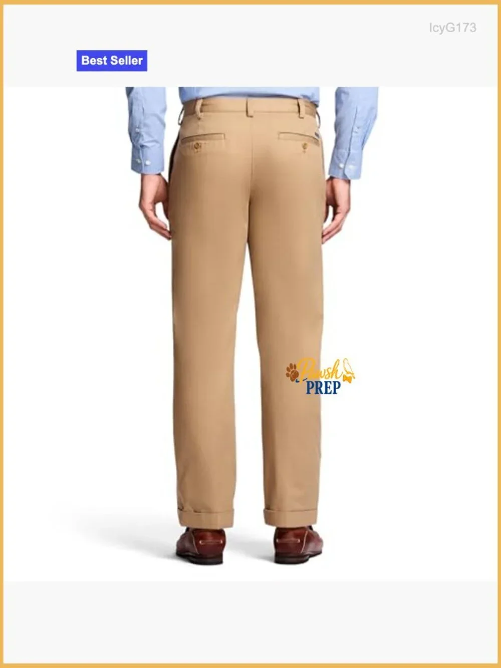 Double Pleated Classic Fit Chino Pants, Wrinkle-Free Cotton, Casual Dress Pants